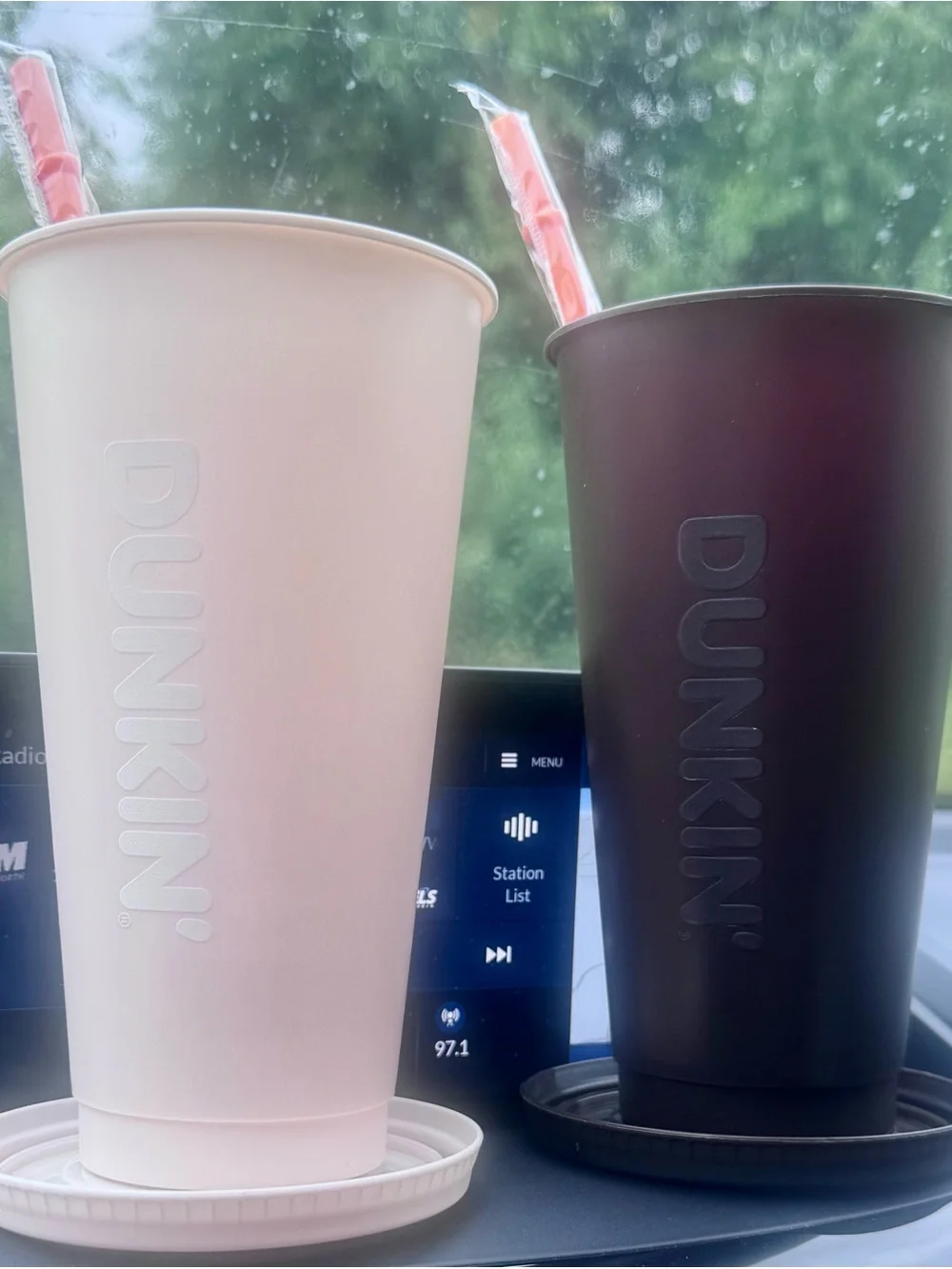 PARKE Dunkin Donuts Logo Reusable Tumblers - set up 2